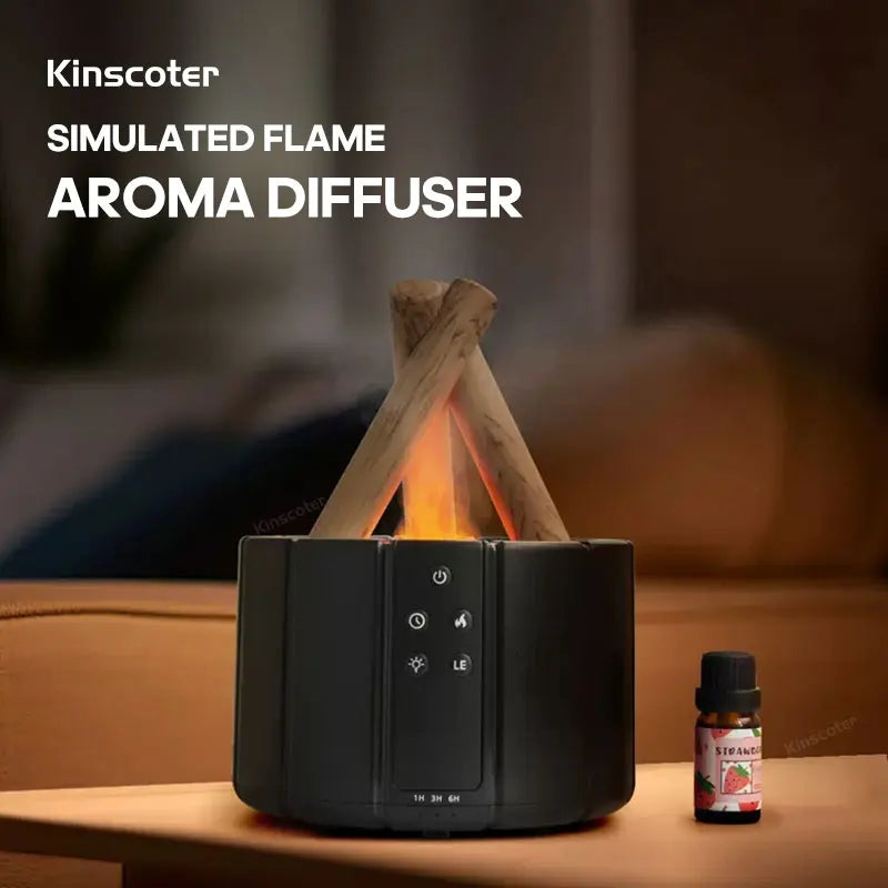 Manoora™ - Simulated Flame Aroma Diffuser Air Humidifier