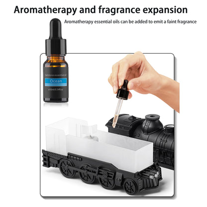 Manoora™ - Aromatherapy Train Humidifier with Ring Mist and Fog Feature