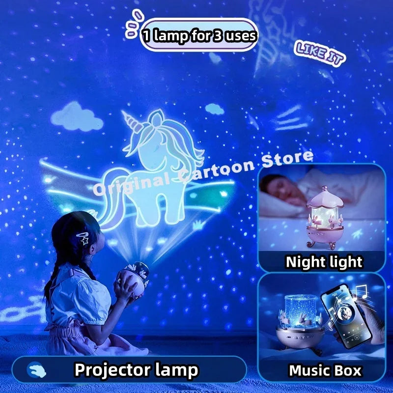 Manoora™ - Hello Kitty Starry Sky Projector Music Box