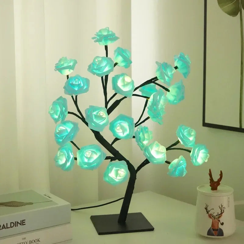 Manoora™ - LED Fairy Flower Tree Lamp with Maple Leaves and Roses