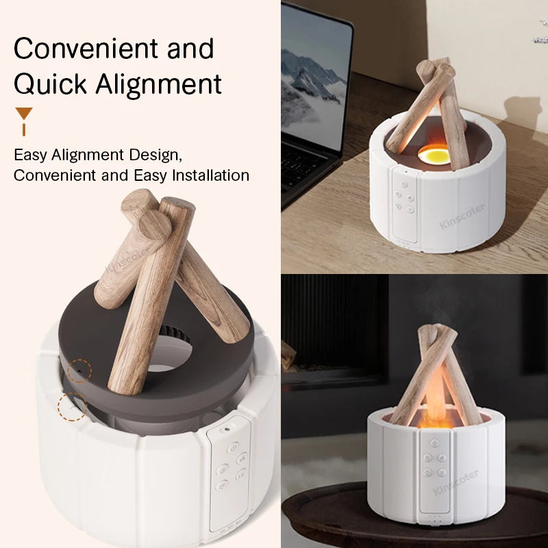 Manoora™ - Simulated Flame Aroma Diffuser Air Humidifier