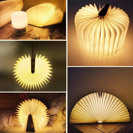 Manoora™ - LED Wooden Book Lamp Night Lights