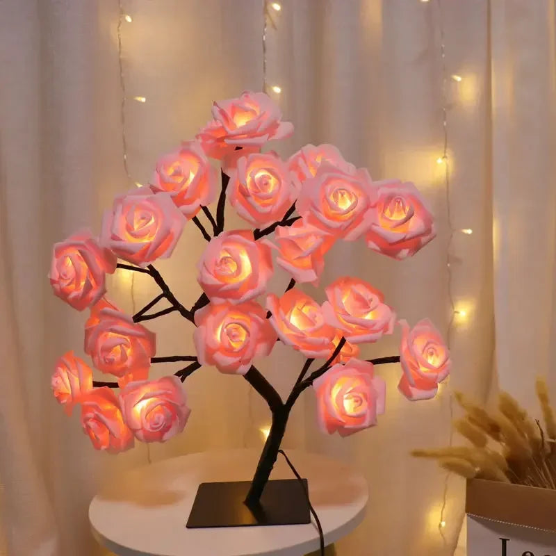 Manoora™ - LED Fairy Flower Tree Lamp with Maple Leaves and Roses