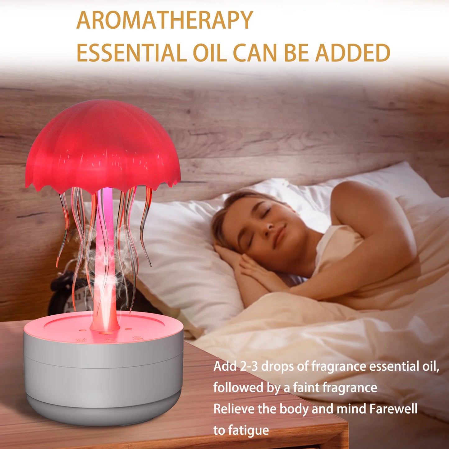 Manoora™ -Colorful Jellyfish Air Humidifier & Aroma Diffuser with Night Light